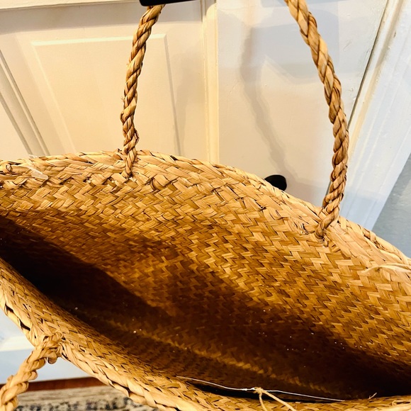 Woven Straw Satchel Handbag - Picture 5 of 5